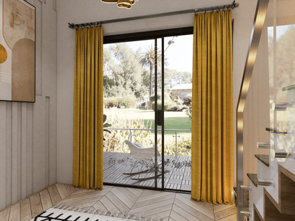 Mustard Yellow Colour Textured Velvet Flock Easy Clean Sofa, Chair and Curtain Fabric