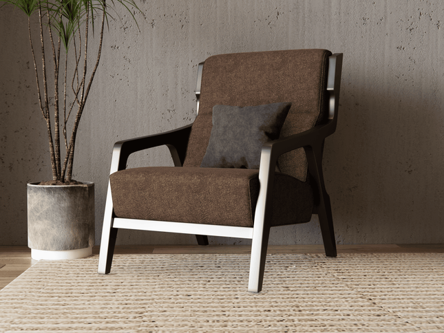 Espresso Brown Colour Textured Velvet Flock Easy Clean Sofa, Chair and Curtain Fabric
