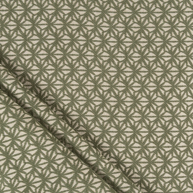 Olive green colour geometric floral pattern velvet flock Easy Clean sofa, chair and curtain fabrics (Dual side)