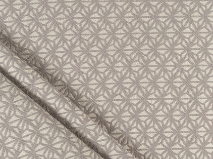 Taupe colour geometric floral pattern velvet flock Easy Clean sofa, chair and curtain fabrics (Dual side)
