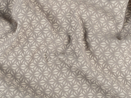 Taupe colour geometric floral pattern velvet flock readymade cushion cover