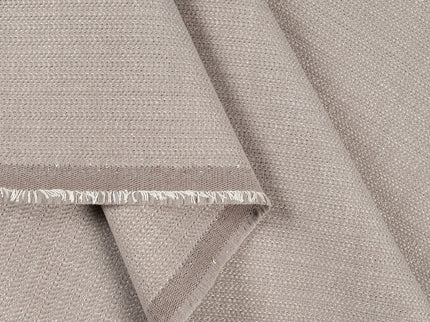 Taupe colour textured plain velvet flock Easy Clean sofa, chair and curtain fabrics (Dual side)