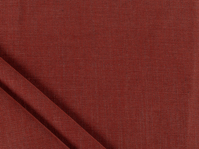 Rust red colour textured plain velvet flock Easy Clean sofa, chair and curtain fabrics (Dual side)