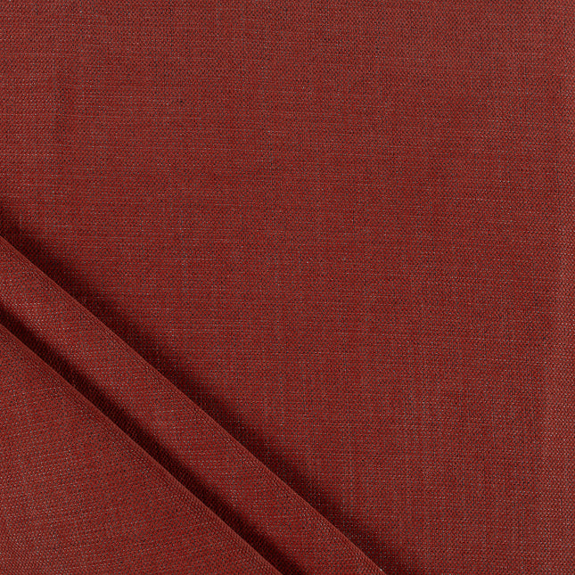 Rust red colour textured plain velvet flock Easy Clean sofa, chair and curtain fabrics (Dual side)