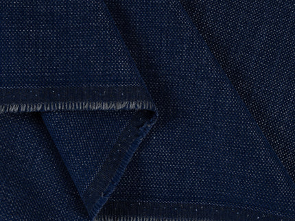Royal blue colour textured plain velvet flock Easy Clean sofa, chair and curtain fabrics (Dual side)
