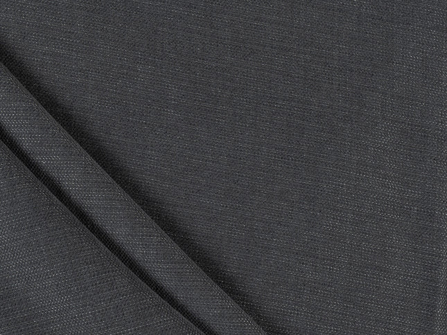 Charcoal grey colour textured plain velvet flock Easy Clean sofa, chair and curtain fabrics (Dual side)