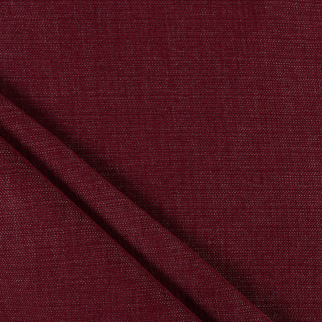 Wine colour textured plain velvet flock Easy Clean sofa, chair and curtain fabrics (Dual side)