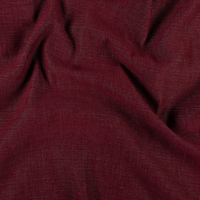 Wine colour textured plain velvet flock Easy Clean sofa, chair and curtain fabrics (Dual side)