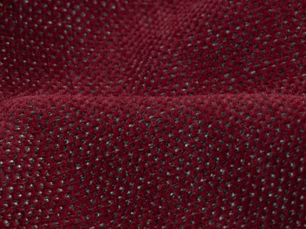 Wine colour textured plain velvet flock readymade curtain