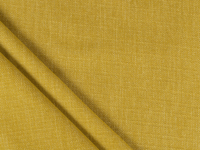 Mustard colour textured plain velvet flock Easy Clean sofa, chair and curtain fabrics (Dual side)