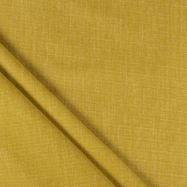 Mustard colour textured plain velvet flock Easy Clean sofa, chair and curtain fabrics (Dual side)