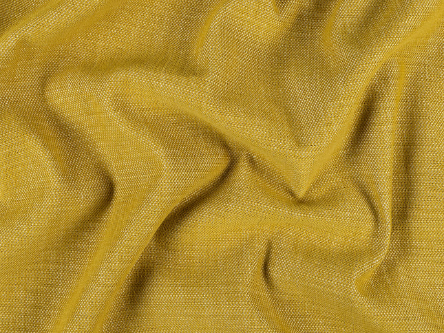 Mustard colour textured plain velvet flock Easy Clean sofa, chair and curtain fabrics (Dual side)