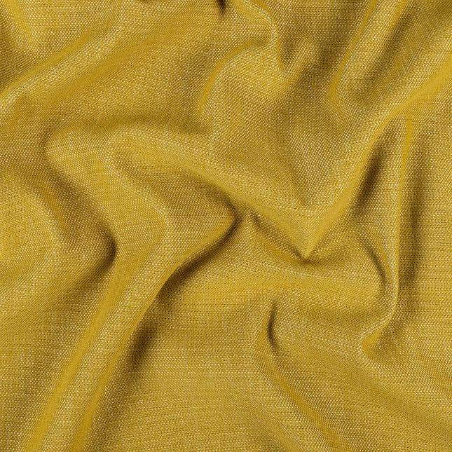 Mustard colour textured plain velvet flock Easy Clean sofa, chair and curtain fabrics (Dual side)