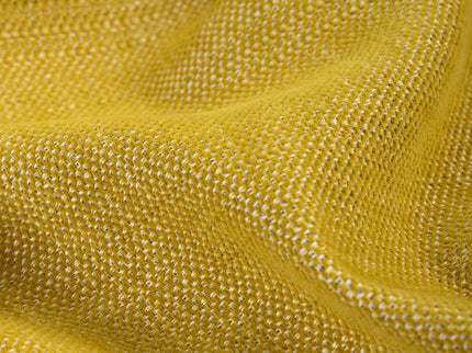 Mustard colour textured plain velvet flock readymade curtain