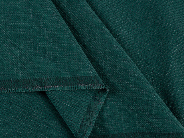 Teal green colour textured plain velvet flock Easy Clean sofa, chair and curtain fabrics (Dual side)