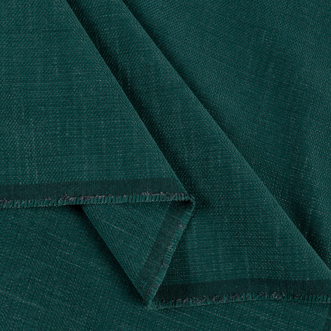 Teal green colour textured plain velvet flock Easy Clean sofa, chair and curtain fabrics (Dual side)