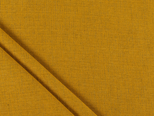 Mustard colour textured plain velvet flock Easy Clean sofa, chair and curtain fabrics (Dual side)
