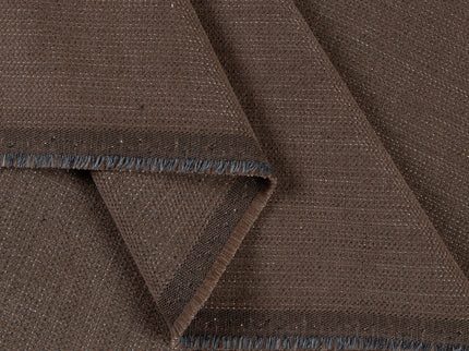 Dark brown colour textured plain velvet flock Easy Clean sofa, chair and curtain fabrics (Dual side)