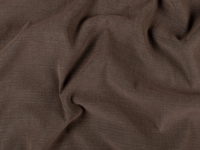 Dark brown colour textured plain velvet flock Easy Clean sofa, chair and curtain fabrics (Dual side)