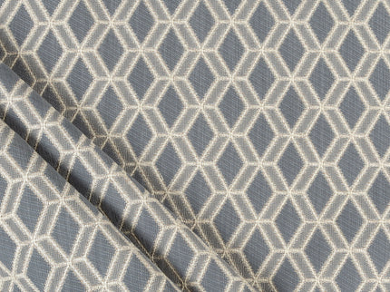 Charcoal grey colour geometric pattern velvet flock readymade cushion cover