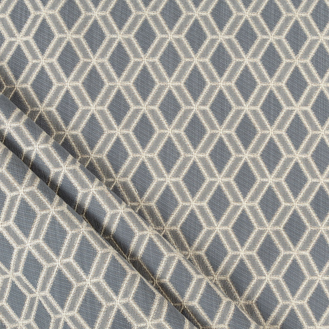 Charcoal grey colour geometric pattern velvet flock Easy Clean sofa, chair and curtain fabrics (Dual side)