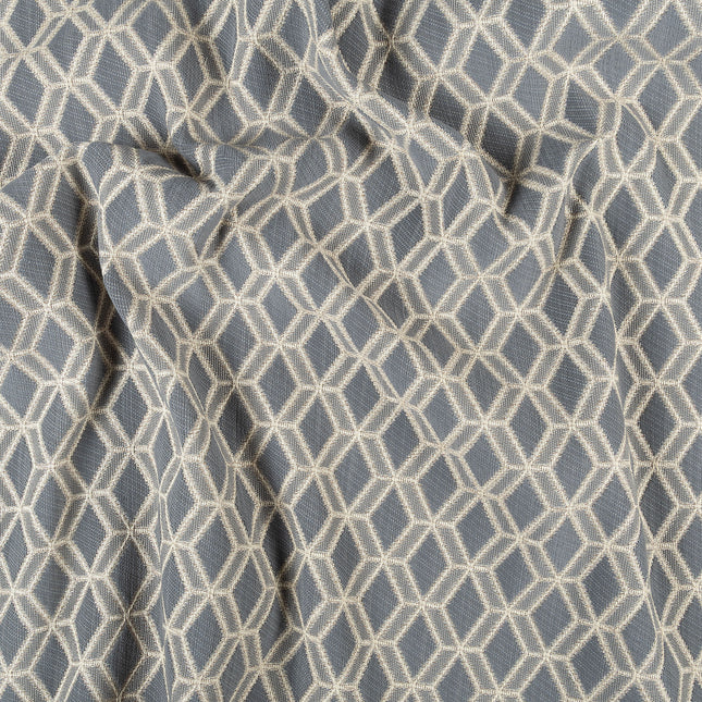 Charcoal grey colour geometric pattern velvet flock Easy Clean sofa, chair and curtain fabrics (Dual side)