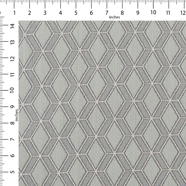 Dark Grey colour geometric pattern velvet flock Easy Clean sofa, chair and curtain fabrics (Dual side)