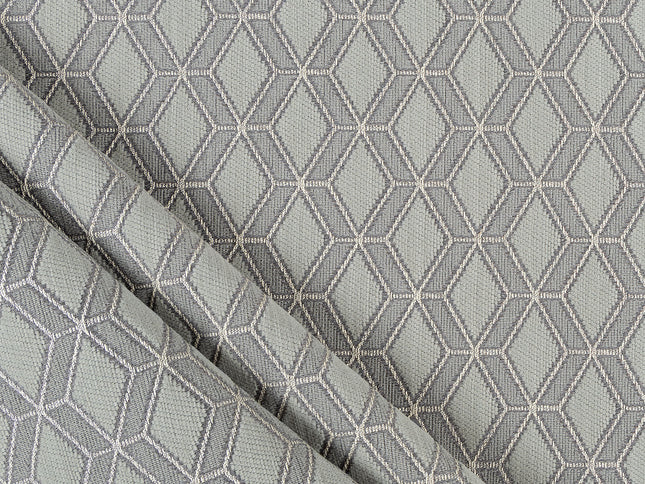 Dark Grey colour geometric pattern velvet flock Easy Clean sofa, chair and curtain fabrics (Dual side)