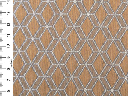 Brown colour geometric pattern velvet flock Easy Clean sofa, chair and curtain fabrics (Dual side)