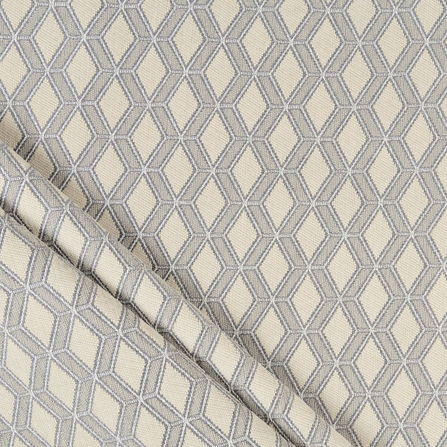 Grey colour geometric pattern velvet flock Easy Clean sofa, chair and curtain fabrics (Dual side)