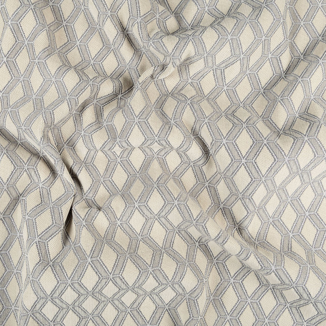 Grey colour geometric pattern velvet flock Easy Clean sofa, chair and curtain fabrics (Dual side)