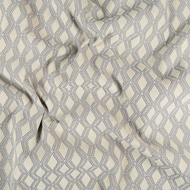 Grey colour geometric pattern velvet flock readymade cushion cover