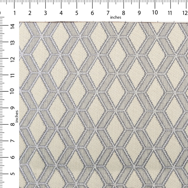 Grey colour geometric pattern velvet flock Easy Clean sofa, chair and curtain fabrics (Dual side)