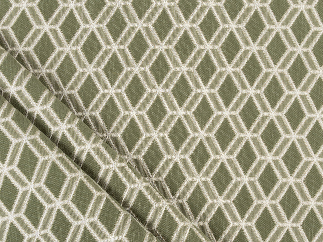 Olive green colour geometric pattern velvet flock Easy Clean sofa, chair and curtain fabrics (Dual side)