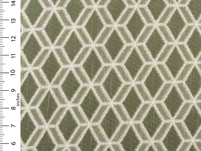 Olive green colour geometric pattern velvet flock Easy Clean sofa, chair and curtain fabrics (Dual side)