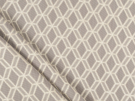 Taupe colour geometric pattern velvet flock Easy Clean sofa, chair and curtain fabrics (Dual side)