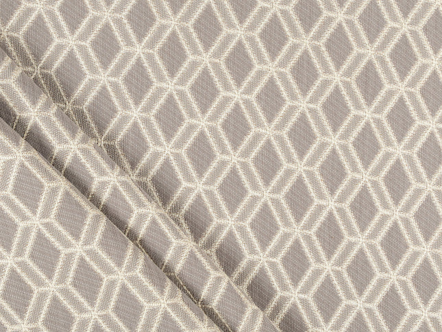Taupe colour geometric pattern velvet flock Easy Clean sofa, chair and curtain fabrics (Dual side)