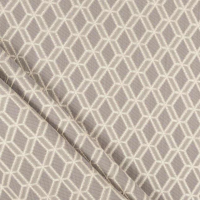 Taupe colour geometric pattern velvet flock Easy Clean sofa, chair and curtain fabrics (Dual side)