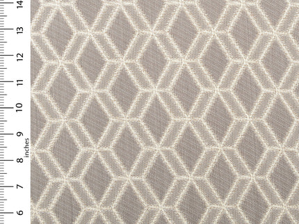 Taupe colour geometric pattern velvet flock Easy Clean sofa, chair and curtain fabrics (Dual side)