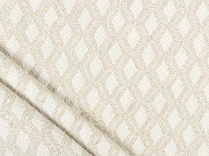 Beige colour geometric pattern velvet flock Easy Clean sofa, chair and curtain fabrics (Dual side)