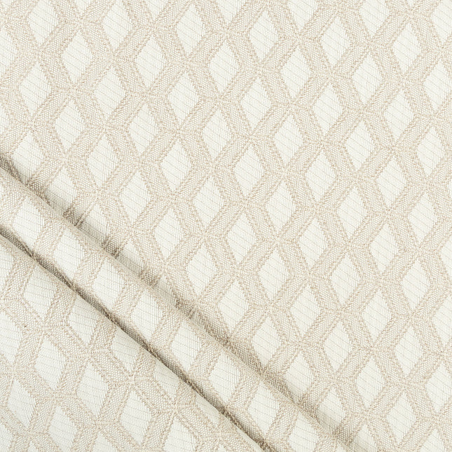 Beige colour geometric pattern velvet flock Easy Clean sofa, chair and curtain fabrics (Dual side)