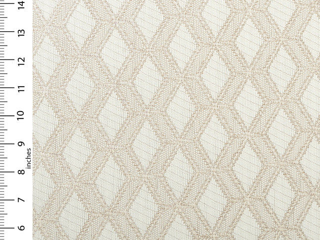 Beige colour geometric pattern velvet flock Easy Clean sofa, chair and curtain fabrics (Dual side)