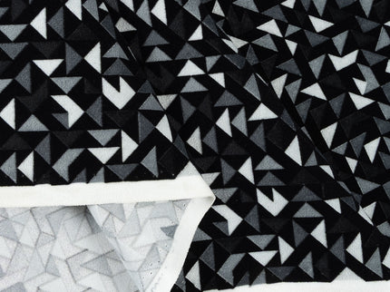 Multicolour geometric pattern velvet flock Easy Clean sofa, chair and curtain fabrics