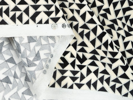 Multicolour geometric pattern velvet flock Easy Clean sofa, chair and curtain fabrics