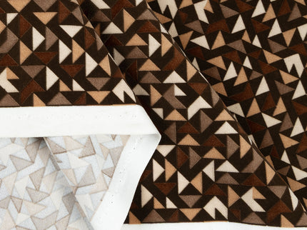 Multicolour geometric pattern velvet flock Easy Clean sofa, chair and curtain fabrics