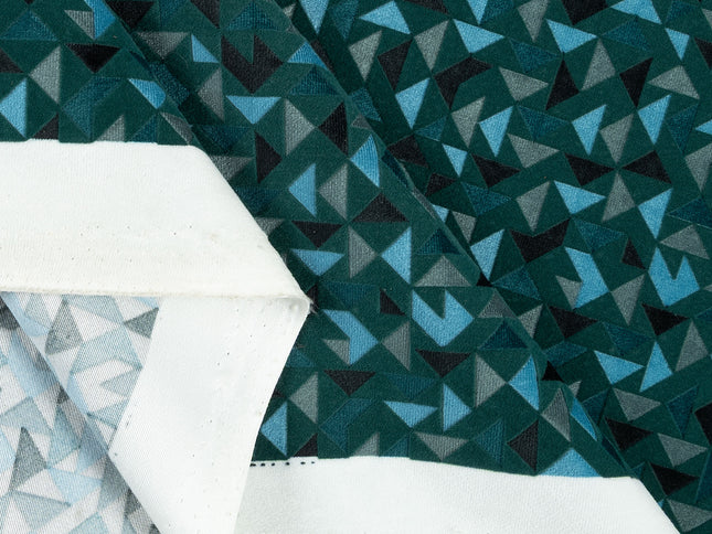 Multicolour geometric pattern velvet flock Easy Clean sofa, chair and curtain fabrics