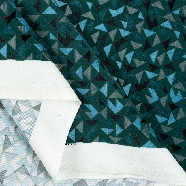 Multicolour geometric pattern velvet flock Easy Clean sofa, chair and curtain fabrics