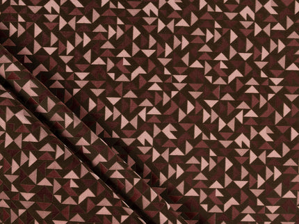 Multicolour geometric pattern velvet flock Easy Clean sofa, chair and curtain fabrics