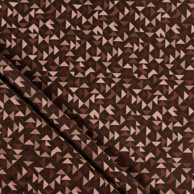 Multicolour geometric pattern velvet flock Easy Clean sofa, chair and curtain fabrics