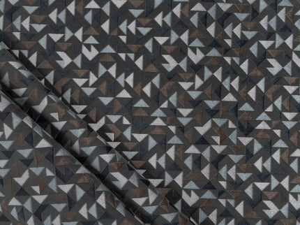 Multicolour geometric pattern velvet flock Easy Clean sofa, chair and curtain fabrics